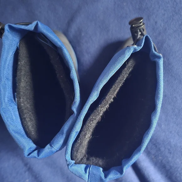 Sturdy Kids' Black and Blue Rain Boots - Picture 4 of 4